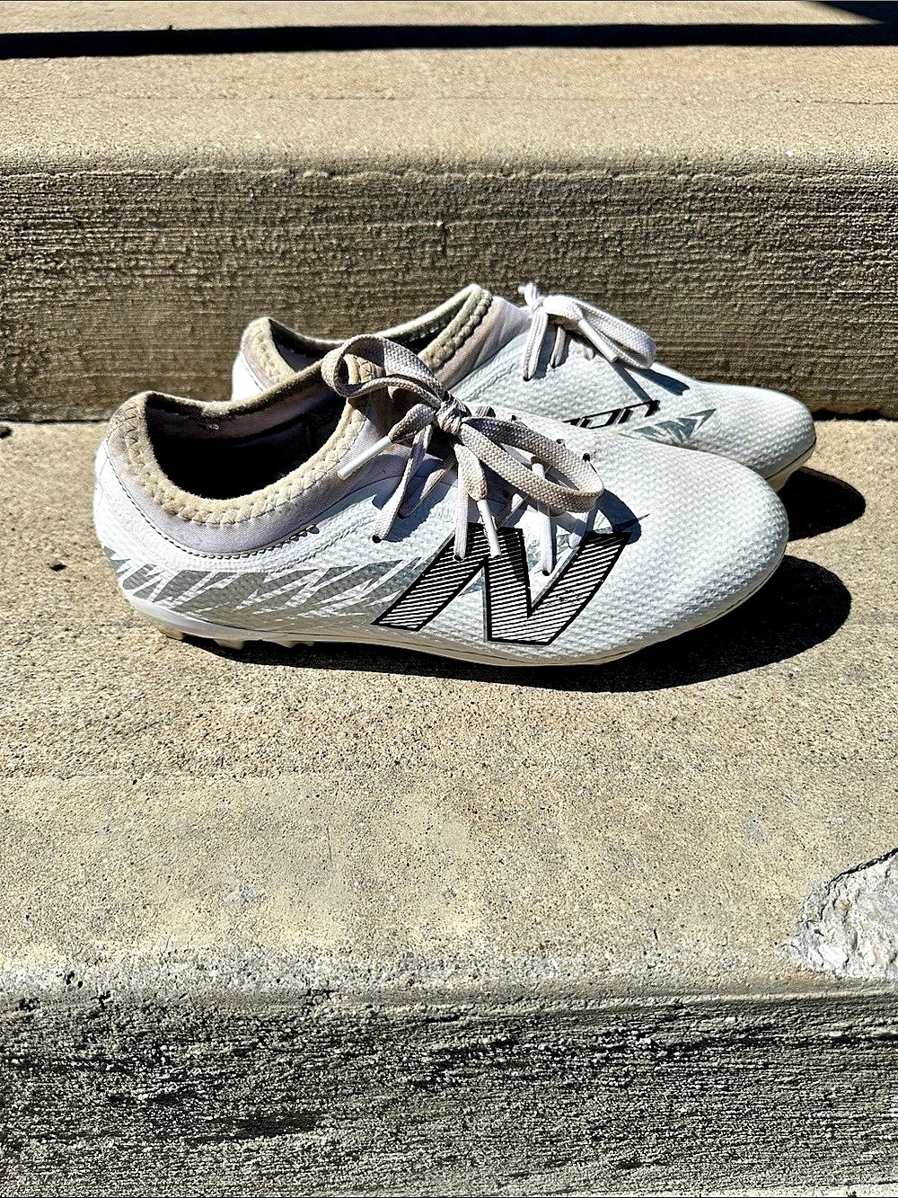 New Balance Furon White Athletic Cleats